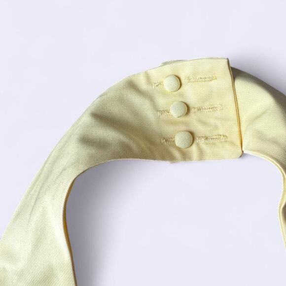 Aqua Halter Mini Dress Butter Yellow size M - Picture 3 of 6